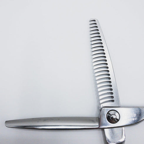 【F'styleエフスタイル】 オフセット シザー セニング 美容ハサミ すきばさみ 美容師 理容師 約20~30% 右利き 6インチ 中古 sc402