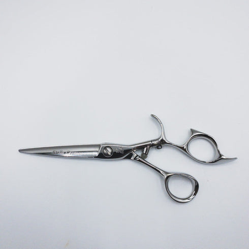 新品同様【ヒカリシザーズHIKARI光シザーHIKARI SCISSORS】STELLA COSMOS802 ステラコスモス シザー オフセット 理容 美容ハサミ 美容師 理容師 右利き 6インチ 中古 sc404