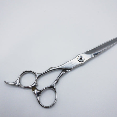 【ハヤシシザーズ ハヤシシザーHAYASHI SCISSORS】HYS-SWELL SLIM CUT-AT-6-L シザー オフセット 理容 美容ハサミ 美容師 理容師 左利き 6インチ 中古 sc408