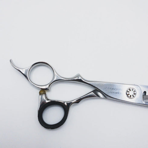 【ハヤシシザーズ ハヤシシザーHAYASHI SCISSORS】V-14逆刃 オフセット シザー セニング 美容ハサミ すきばさみ 美容師 理容師 約50~60% 左利き 6インチ 中古 sc414