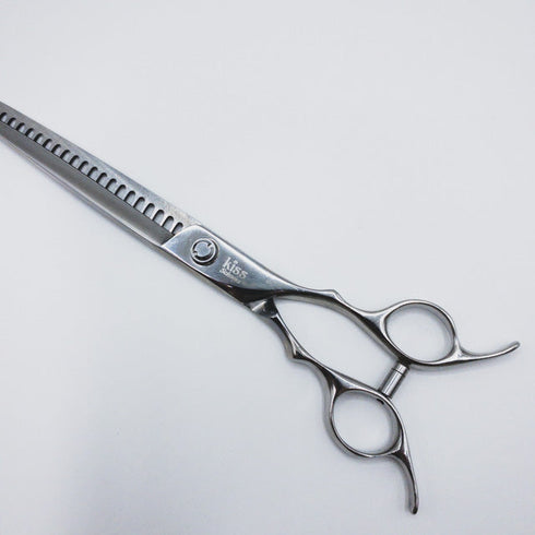 【Amethyst アメジストKissキスシザー】 トリミングシザー ブレンディング 右利き セニング トリマー ペット 7.5インチ 中古 sc423