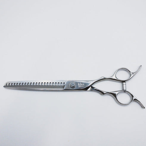 【Amethyst アメジストKissキスシザー】 トリミングシザー ブレンディング 右利き セニング トリマー ペット 7.5インチ 中古 sc423