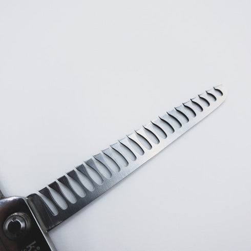 【Amethyst アメジストKissキスシザー】 トリミングシザー ブレンディング 右利き セニング トリマー ペット 7.5インチ 中古 sc423