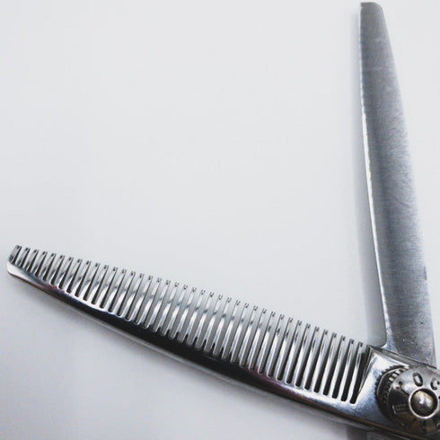 【シザーズジャパンSCISSORS JAPAN】firm rock sonic40 オフセット シザー セニング 美容ハサミ すきばさみ 美容師 理容師 約10~20% 右利き 6.2インチ 中古 sc434
