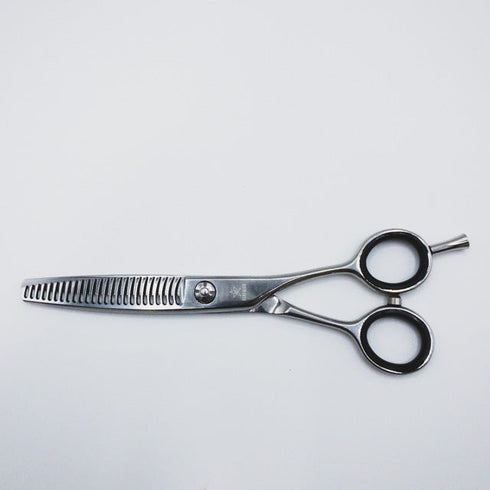 【シザーズジャパンSCISSORS JAPAN】AL25%25i14 メガネ シザー セニング 美容ハサミ すきばさみ 美容師 理容師 約20~30% 右利き 6インチ 中古 sc435