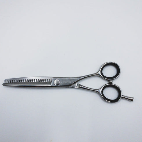 【シザーズジャパンSCISSORS JAPAN】AL25%25i14 メガネ シザー セニング 美容ハサミ すきばさみ 美容師 理容師 約20~30% 右利き 6インチ 中古 sc435