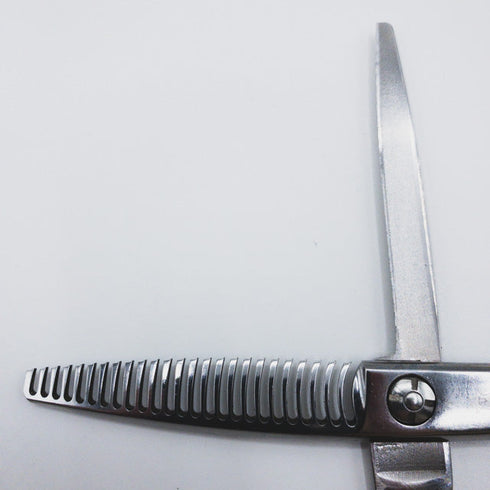 【シザーズジャパンSCISSORS JAPAN】AL25%25i14 メガネ シザー セニング 美容ハサミ すきばさみ 美容師 理容師 約20~30% 右利き 6インチ 中古 sc435