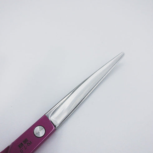 【Purple Dragonパープルドラゴン】PQ-7.0 カーブシザー トリミングシザー メガネ 右利き トリマー ペット 7インチ 中古 sc437