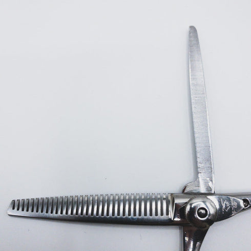 【ナルトシザーズ ナルトシザーNARUTO SCISSORS】デザインカットS31 オフセット シザー セニング 美容ハサミ すきばさみ 美容師 理容師 約30~35% 右利き 6インチ 中古 sc439