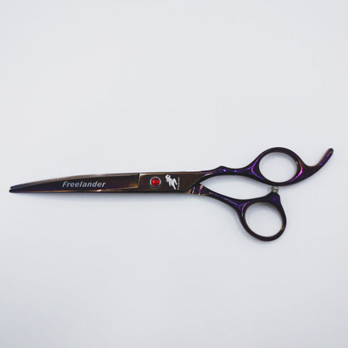 【Freelanderフリーランダー】JS-7.0 トリミングシザー カーブシザー オフセット 右利き トリマー ペット 7インチ 中古 sc444