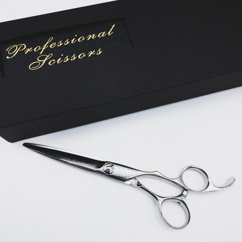 美品【トラックスシザーズ トラックスシザーTRACKS SCISSORS】PEACE シザー オフセット 理容 美容ハサミ 美容師 理容師 右利き 5.9インチ 中古 sc449