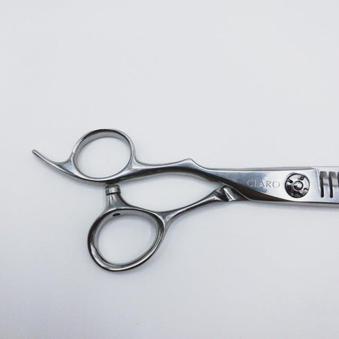 美品【CLAROクラーロ】シザー セニング ケアセニング美容ハサミ すきばさみ 美容師 理容師 約10~20% 左利き 6インチ 中古 sc457