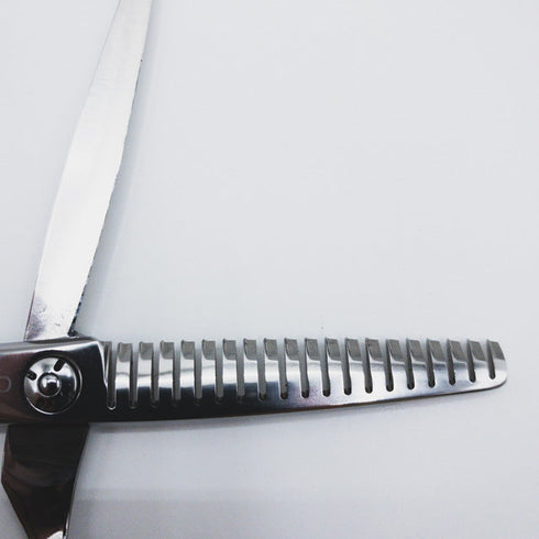 美品【CLAROクラーロ】シザー セニング ケアセニング美容ハサミ すきばさみ 美容師 理容師 約10~20% 左利き 6インチ 中古 sc457