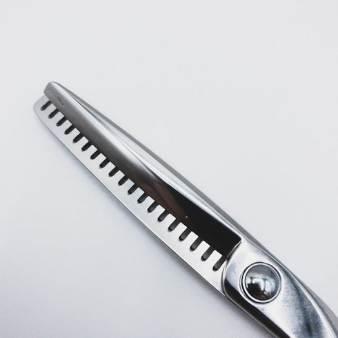 美品【CLAROクラーロ】シザー セニング ケアセニング美容ハサミ すきばさみ 美容師 理容師 約10~20% 左利き 6インチ 中古 sc457