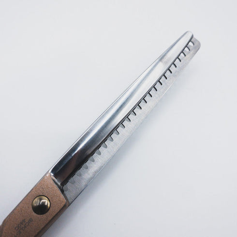 【SVANS.スバンズ】SICKLE-1ローズゴールド ブレンディング ブレンダー トリミングシザー 右利き セニング トリマー ペット 7.5インチ 中古 sc460