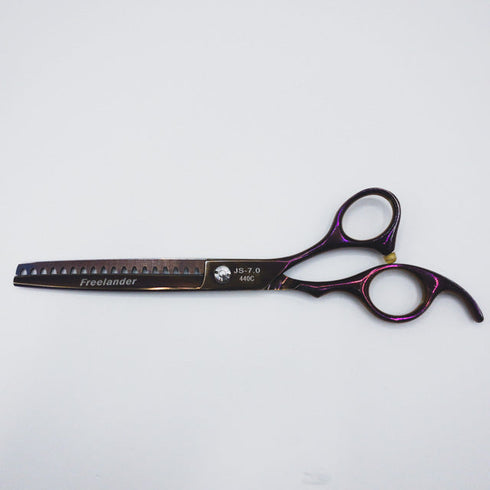【Freelanderフリーランダー】JS-7.0 440Cブレンディング ブレンダー トリミングシザー 右利き セニング トリマー ペット 7インチ 中古 sc465