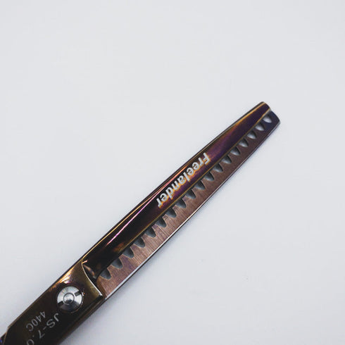 【Freelanderフリーランダー】JS-7.0 440Cブレンディング ブレンダー トリミングシザー 右利き セニング トリマー ペット 7インチ 中古 sc465