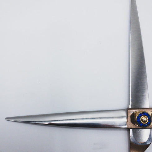 【Svans.スバンス】SICKLE-7 440C ローズゴールド ストレート トリミングシザー オフセット 右利き トリマー ペット 7インチ 中古 sc469