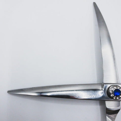 【ワールドピースWorld Peace】Woden CLMH-C60 カーブシザー トリミングシザー メガネ 右利き トリマー ペット 6インチ 中古 sc471