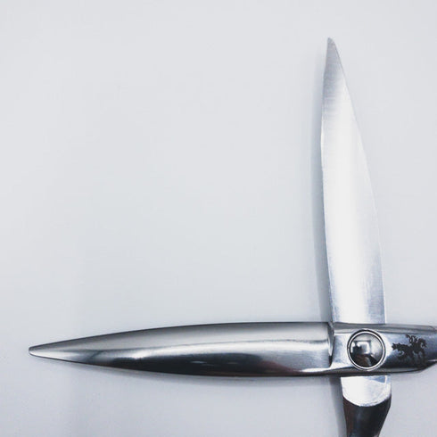 【トラックスシザーズ トラックスシザーTRACKS SCISSORS】SASA 笹刃ドライカット スライド シザー メガネ 理容 美容ハサミ 美容師 理容師 右利き 6インチ 中古 sc489