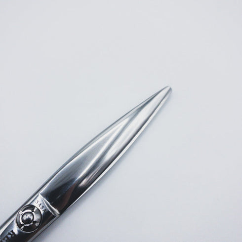 【トラックスシザーズ トラックスシザーTRACKS SCISSORS】SASA 笹刃ドライカット スライド シザー メガネ 理容 美容ハサミ 美容師 理容師 右利き 6インチ 中古 sc489