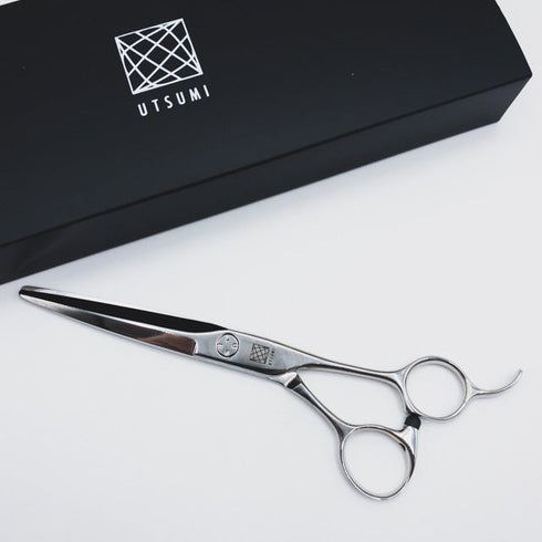 新品未使用【内海ウツミUTSUMI】sword60/20 シザー オフセット 理容 美容ハサミ 美容師 理容師 右利き 6インチ 中古 sc1933