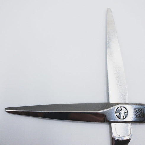 新品未使用【内海ウツミUTSUMI】sword60/20 シザー オフセット 理容 美容ハサミ 美容師 理容師 右利き 6インチ 中古 sc1933