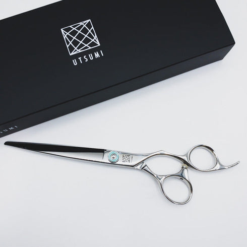 新品未使用【内海ウツミUTSUMI】ergu ER700 トリミングシザー オフセット 右利き トリマー ペット 7インチ 中古 sc2637