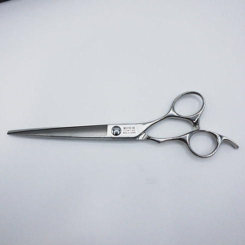 新品未使用【内海ウツミUTSUMI】ダマスカスU-MIX MX170/40 シザー オフセット 理容 美容ハサミ 美容師 理容師 右利き 7インチ 中古 sc2358