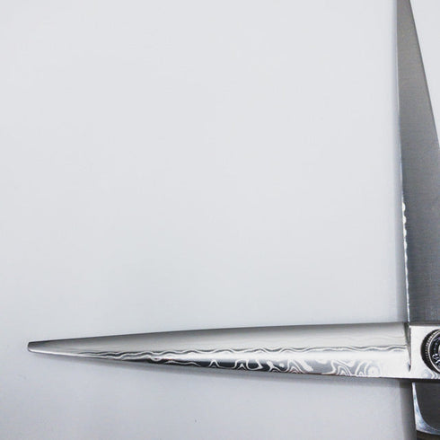 新品未使用【内海ウツミUTSUMI】ダマスカスU-MIX MX170/40 シザー オフセット 理容 美容ハサミ 美容師 理容師 右利き 7インチ 中古 sc2358