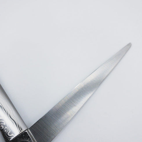 新品未使用【内海ウツミUTSUMI】ダマスカスU-MIX MX170/40 シザー オフセット 理容 美容ハサミ 美容師 理容師 右利き 7インチ 中古 sc2358