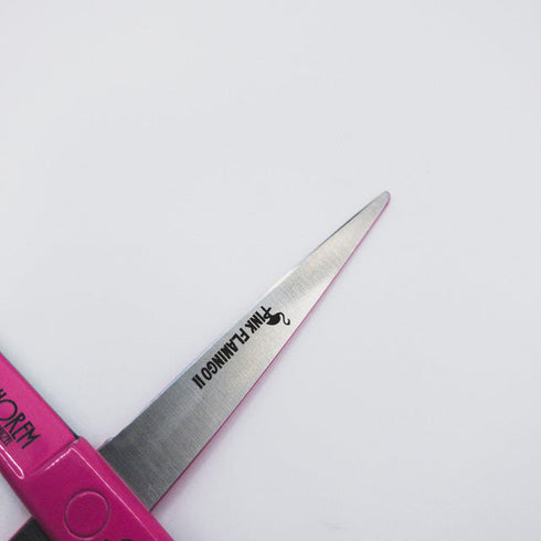 【ミズタニシザーズ ミズタニシザーMIZUTANI SCISSORS】SCHOREM MASTER PINK FLAMINGOⅡピンクフラミンゴ2 シザー オフセット 理容 美容ハサミ 美容師 理容師 右利き 6インチ 中古 sc523