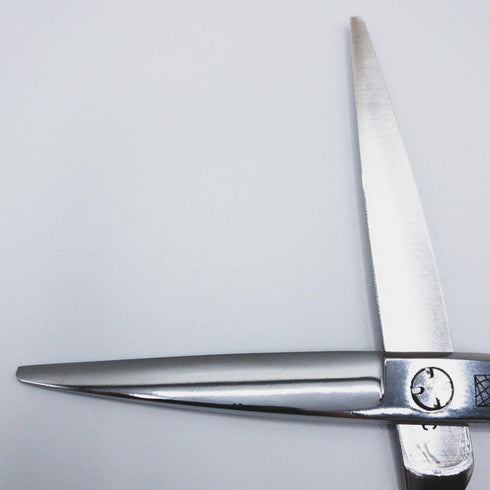 美品【内海ウツミUTSUMI】JYO Clam55/40 シザー オフセット 理容 美容ハサミ 美容師 理容師 右利き 5.5インチ 中古 sc525