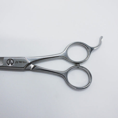 美品【PET INN】 トリミングシザー ボブシザー メガネ 右利き トリマー ペット 5.5インチ 中古 sc547