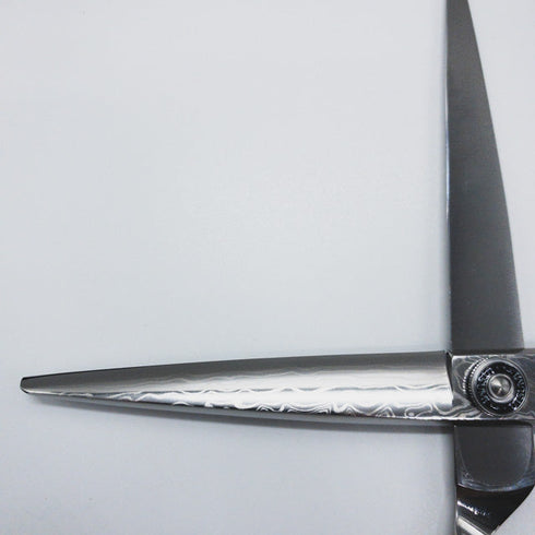 新品未使用【内海ウツミUTSUMI】MX165/40 ダマスカス シザー オフセット 理容 美容ハサミ 美容師 理容師 右利き 6.5インチ 中古 sc2459