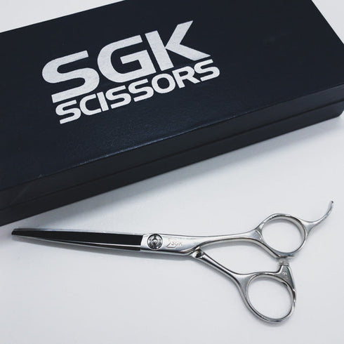 美品【三和技研SANWA SGK】SHD-575 シザー オフセット 理容 美容ハサミ 美容師 理容師 右利き 5.75インチ 中古 sc575