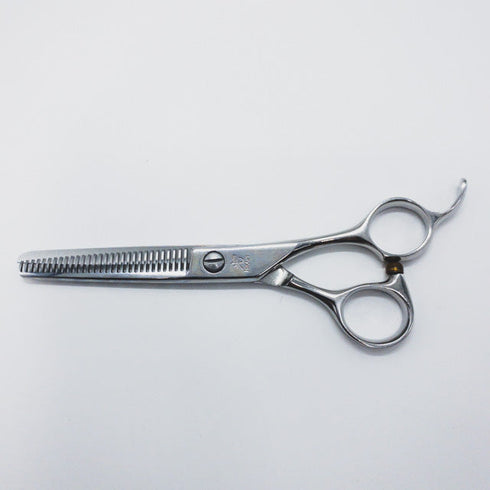 【ヒカリシザーズHIKARI光シザーHIKARI SCISSORS】6032 オフセット シザー セニング 美容ハサミ すきばさみ 美容師 理容師 約40% 右利き 6インチ 中古 sc596