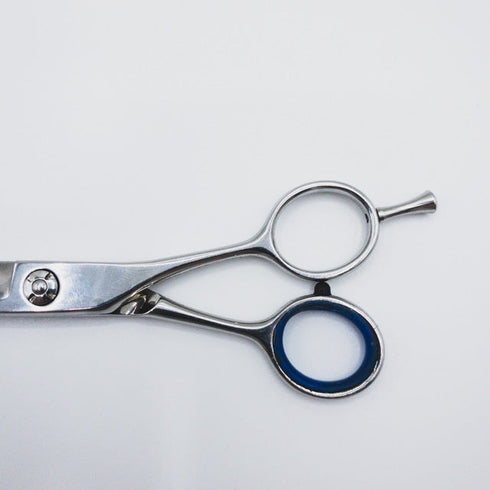 【メーカー不明】ss20 0032 笹刃スライドシザー メガネ理容 美容ハサミ 右利き 6インチ 中古 sc61