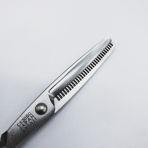 美品【ヴィンチェーレVincere】CS30ⅡG メガネ シザー セニング 美容ハサミ すきばさみ 美容師 理容師 約15~25% 右利き 6インチ 中古 sc625