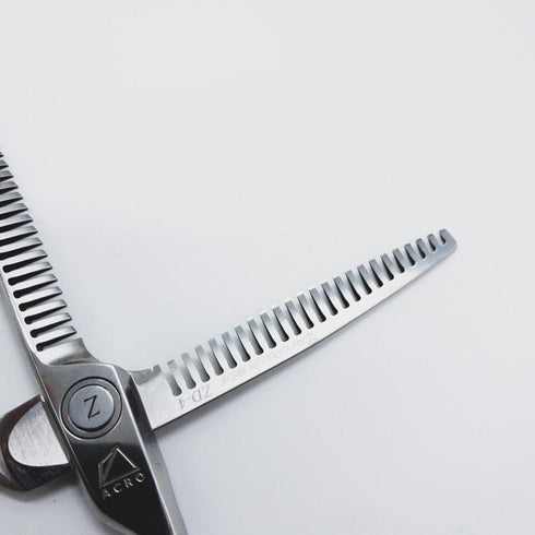 美品【ミズタニシザーズ ミズタニシザーMIZUTANI SCISSORS】Z DUAL ZD-4デュアル オフセット シザー セニング 美容ハサミ すきばさみ 美容師 理容師 約15% 右利き 6インチ 中古 sc628