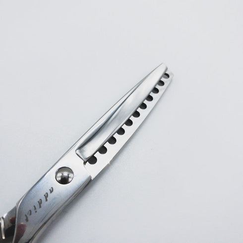 美品【addictアディクト】 メガネ シザー セニング 美容ハサミ すきばさみ 美容師 理容師 約40% 右利き 6インチ 中古 sc661