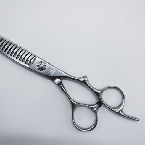 【シザーズジャパンSCISSORS JAPAN】J-FLOR20 オフセット シザー セニング 美容ハサミ すきばさみ 美容師 理容師 約10~20% 右利き 6インチ 中古 sc663