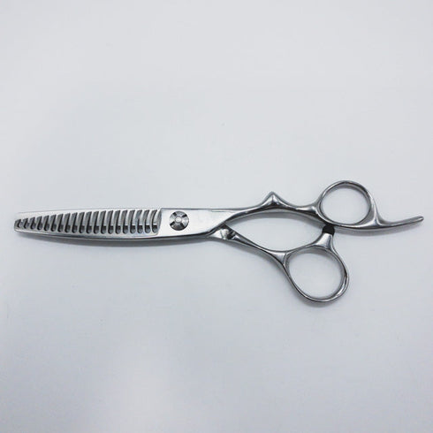 【シザーズジャパンSCISSORS JAPAN】J-FLOR20 オフセット シザー セニング 美容ハサミ すきばさみ 美容師 理容師 約10~20% 右利き 6インチ 中古 sc663