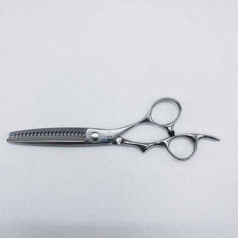 【シザーズジャパンSCISSORS JAPAN】J-FLOR20 オフセット シザー セニング 美容ハサミ すきばさみ 美容師 理容師 約10~20% 右利き 6インチ 中古 sc663