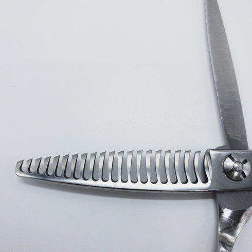 【シザーズジャパンSCISSORS JAPAN】J-FLOR20 オフセット シザー セニング 美容ハサミ すきばさみ 美容師 理容師 約10~20% 右利き 6インチ 中古 sc663
