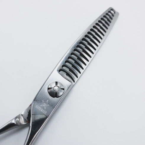 【シザーズジャパンSCISSORS JAPAN】J-FLOR20 オフセット シザー セニング 美容ハサミ すきばさみ 美容師 理容師 約10~20% 右利き 6インチ 中古 sc663