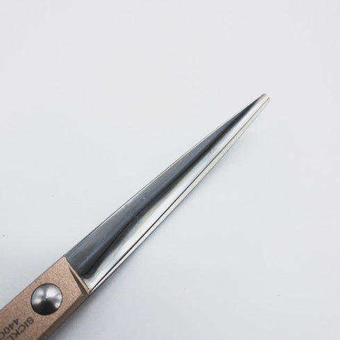 【SVANS.スバンス】SICKLE-4カラフル カーブ トリミングシザー メガネ 右利き トリマー ペット 6.5インチ 中古 sc687