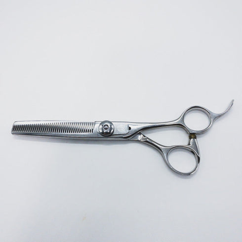 【ミズタニシザーズ ミズタニシザーMIZUTANI SCISSORS】BLACK-SMITH オフセット シザー セニング 美容ハサミ すきばさみ 美容師 理容師 約10~20% 右利き 6インチ 中古 sc701
