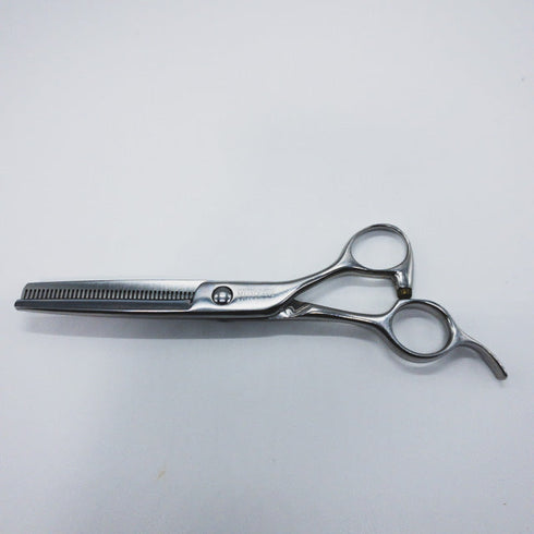 【ミズタニシザーズ ミズタニシザーMIZUTANI SCISSORS】BLACK-SMITH オフセット シザー セニング 美容ハサミ すきばさみ 美容師 理容師 約10~20% 右利き 6インチ 中古 sc701