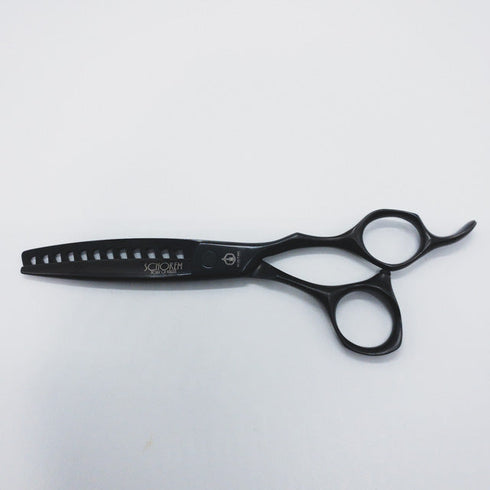【ミズタニシザーズ ミズタニシザーMIZUTANI SCISSORS】SCHOREM MASTER 12シュコーラムマスター オフセット シザー セニング 美容ハサミ すきばさみ 美容師 理容師 約35~45% 右利き 6インチ 中古 sc705